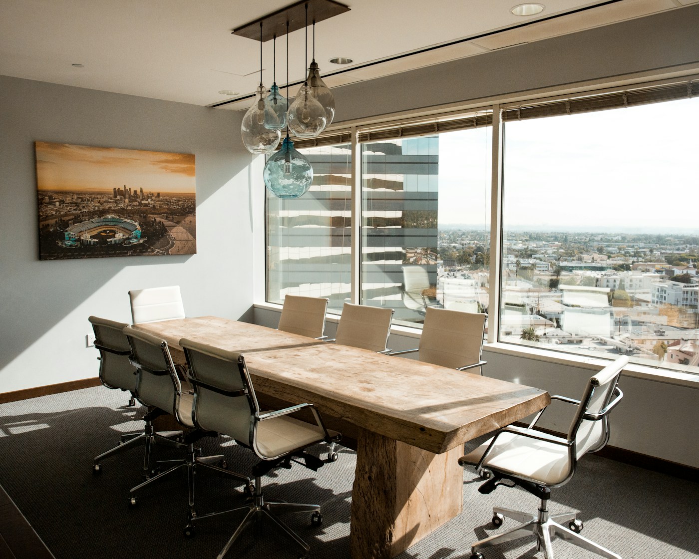 Conference furniture in a professional office setting